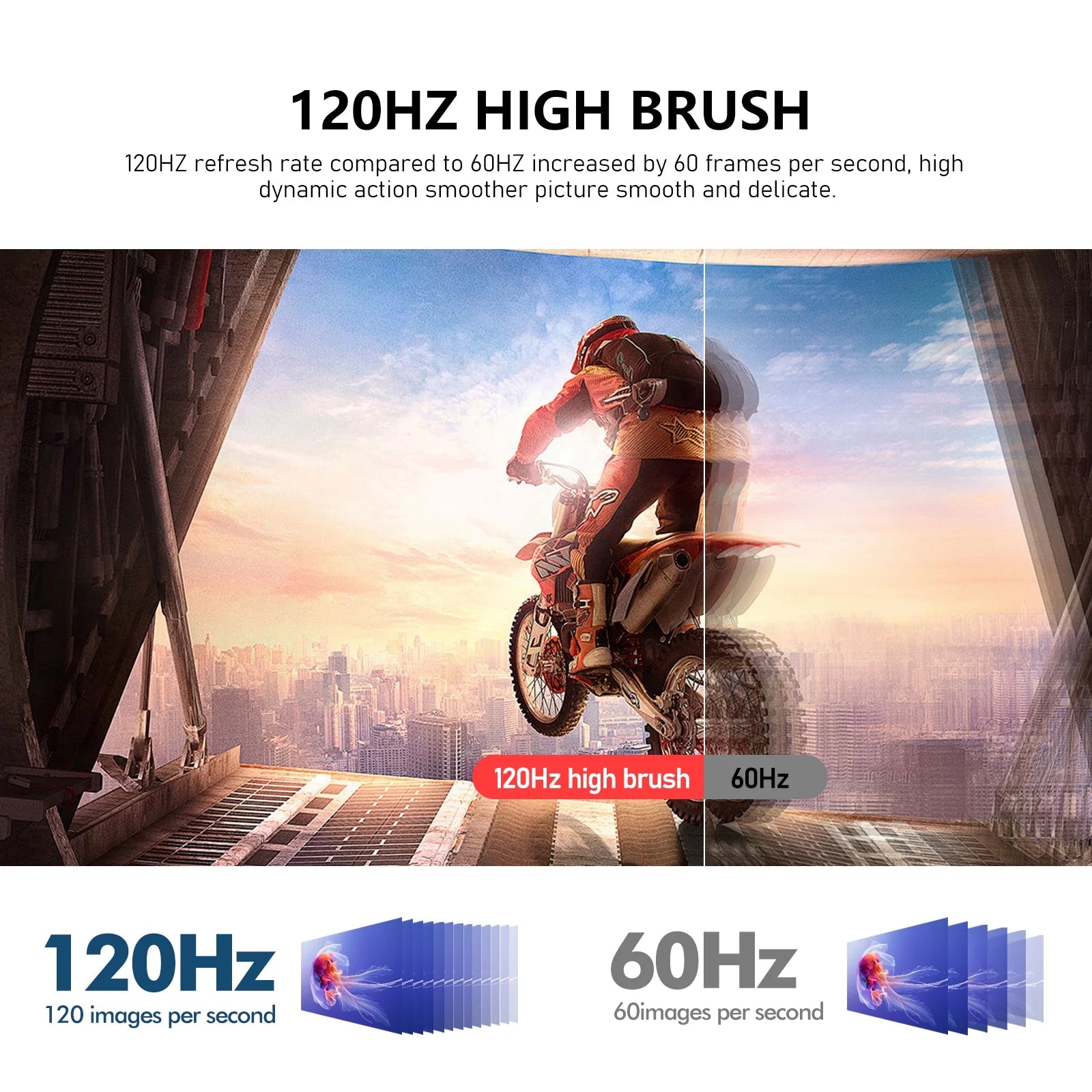 24-Inch Curved Gaming Monitor 120Hz Full HD 1080P Built-In Speakers Tilt Adjustable