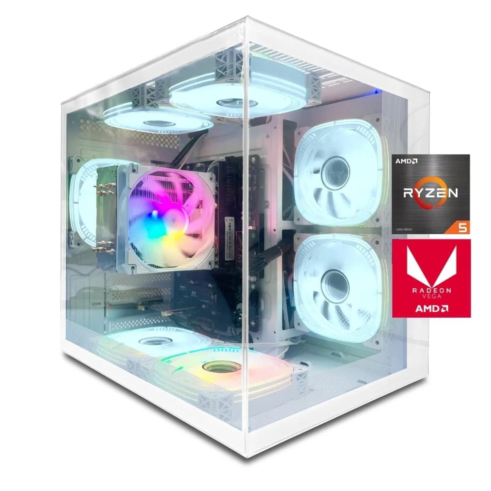 Gaming Desktop PC, Amd Ryzen 5 5600GT, AMD Radeon Graphics, 16GB Ram, 512GB SSD, Windows 11 Home