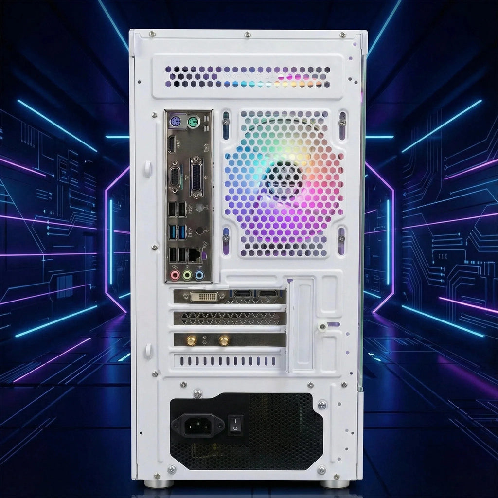 Gaming PC Desktop Computer, I7 4790, Radeon RX 580 8G, 16G DDR3, 512GB M.2 SSD, 550W 80PLUS Bronze PSU, Wifi 5, RGB Fan X5, Windows 11 Home