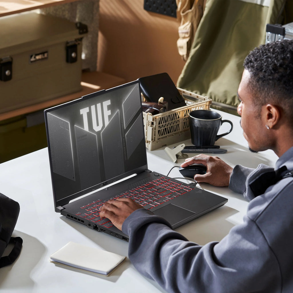 TUF Gaming A16 (2025) PC Gaming Laptop, 16” 16:10 FHD+ 144Hz Display, AMD Ryzen™ 5 7535HS, NVIDIA Geforce RTX 4050, 16GB DDR5, 512GB Pcie SSD, Wi-Fi 6, Windows 11 Home FA607NU-WS53
