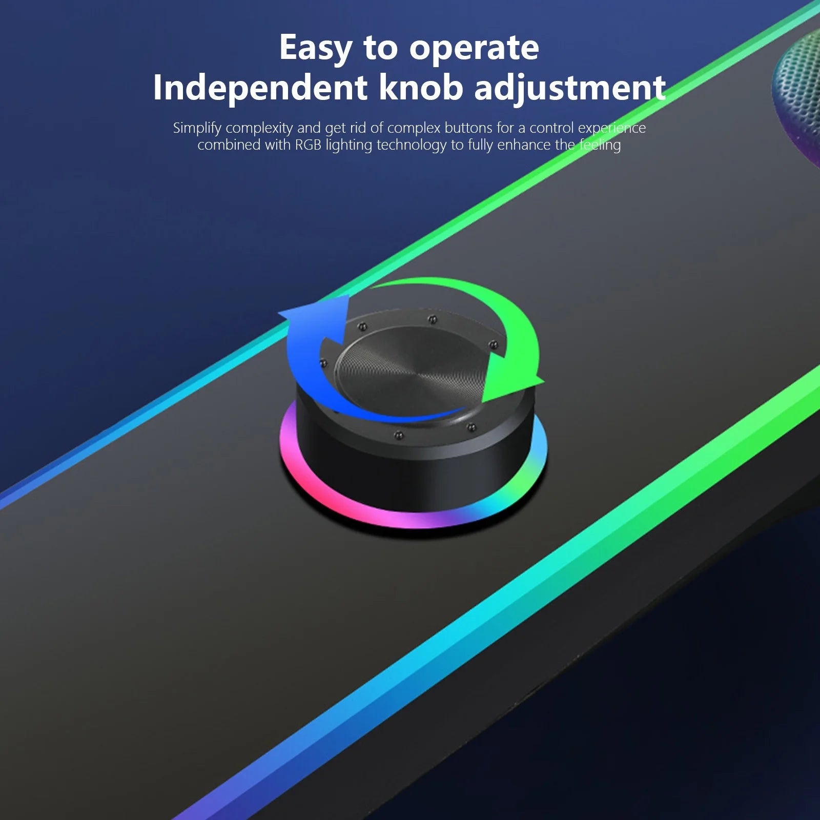 Small Computer Speakers for Desktop Gaming Monitor,Bluetooth Computer Speaker Wired USB Powered,Mini Soundbar with Cool Led Light Effect