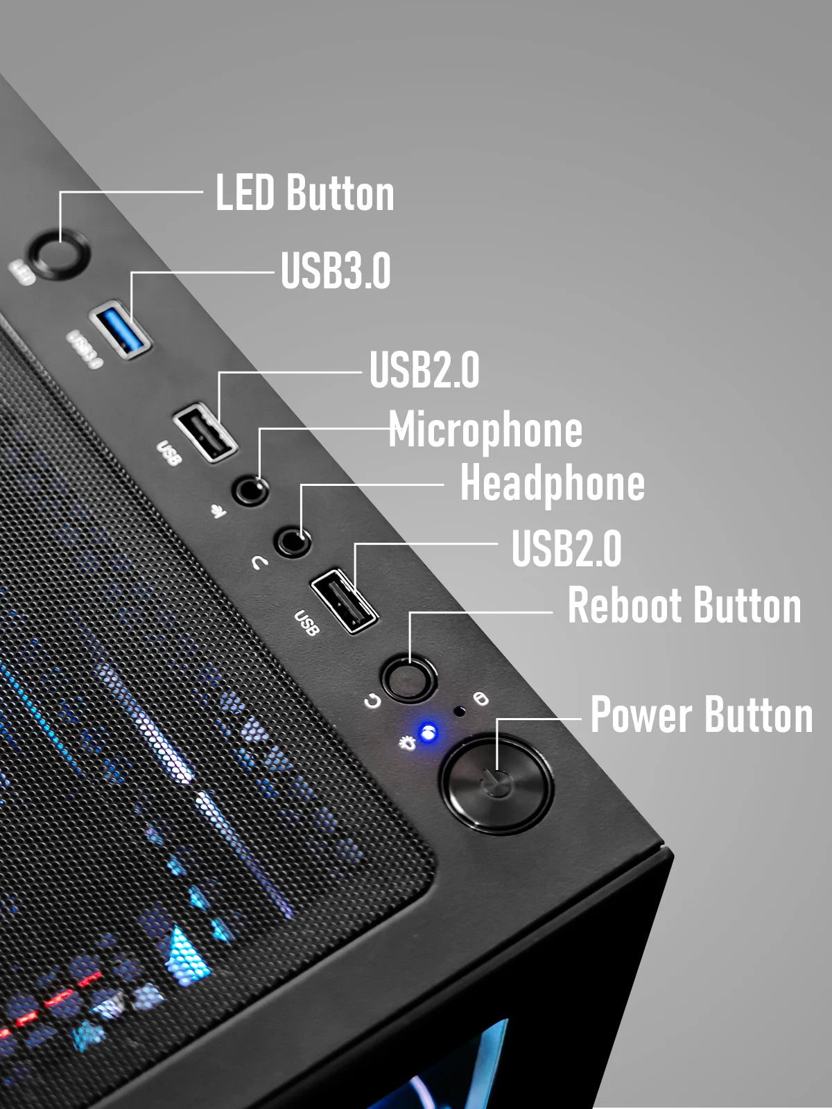 Gaming PC Desktop Computer – Ryzen 7 5700X up to 4.6Ghz, RX5500 XT 32GB DDR4 RAM, 1TB Nvme SSD, Wi-Fi 6 & Bluetooth 5.4, 9× ARGB Fans, 650W PSU, Windows 11 Pro, RGB Keyboard & Mouse