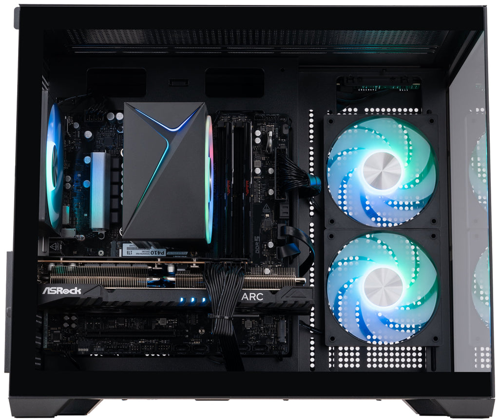 ABS Flux II Aqua Gaming PC - Windows 11- Intel Core 5 120 - Intel Arc A750 - 32GB DDR5 - 1TB - ABSWMT120A750