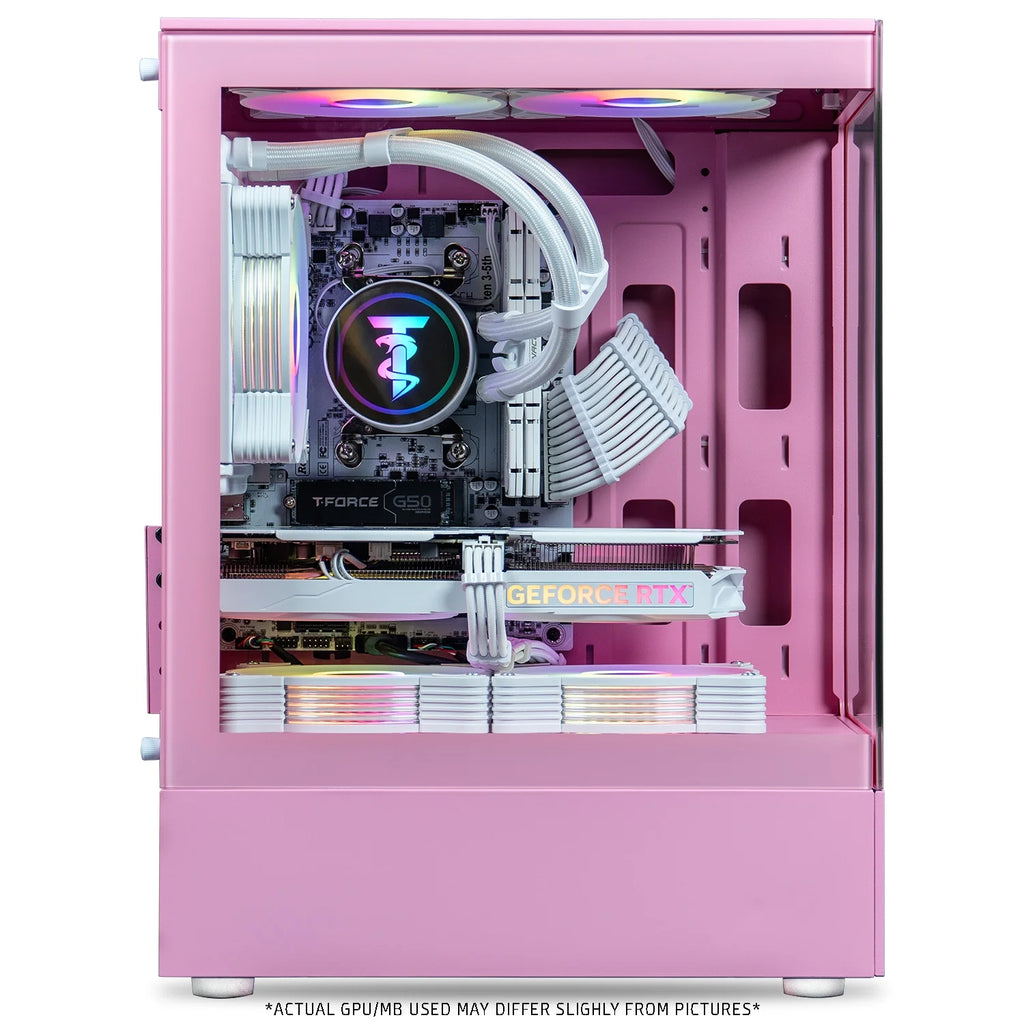 Stryker 3.0 Liquid-Cooled PC - AMD Ryzen 7 (4.1Ghz), RTX 3060 12GB, 16GB DDR4, 1T SSD, Pink