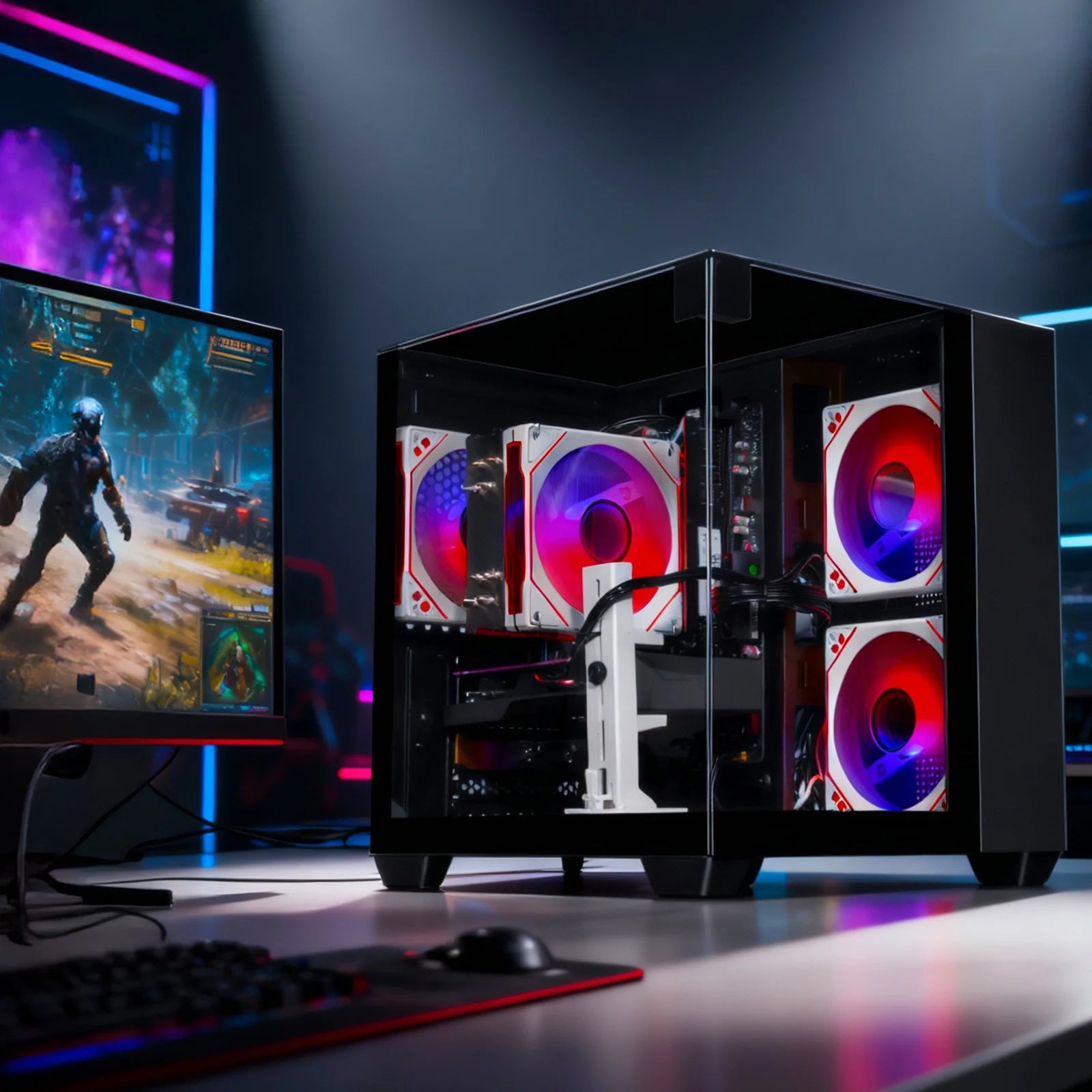 Gaming PC, Ryzen 5 5500, RX 6500 XT 4GB, 16GB DDR4, 1TB SSD, Wifi 6, 1080P Esports