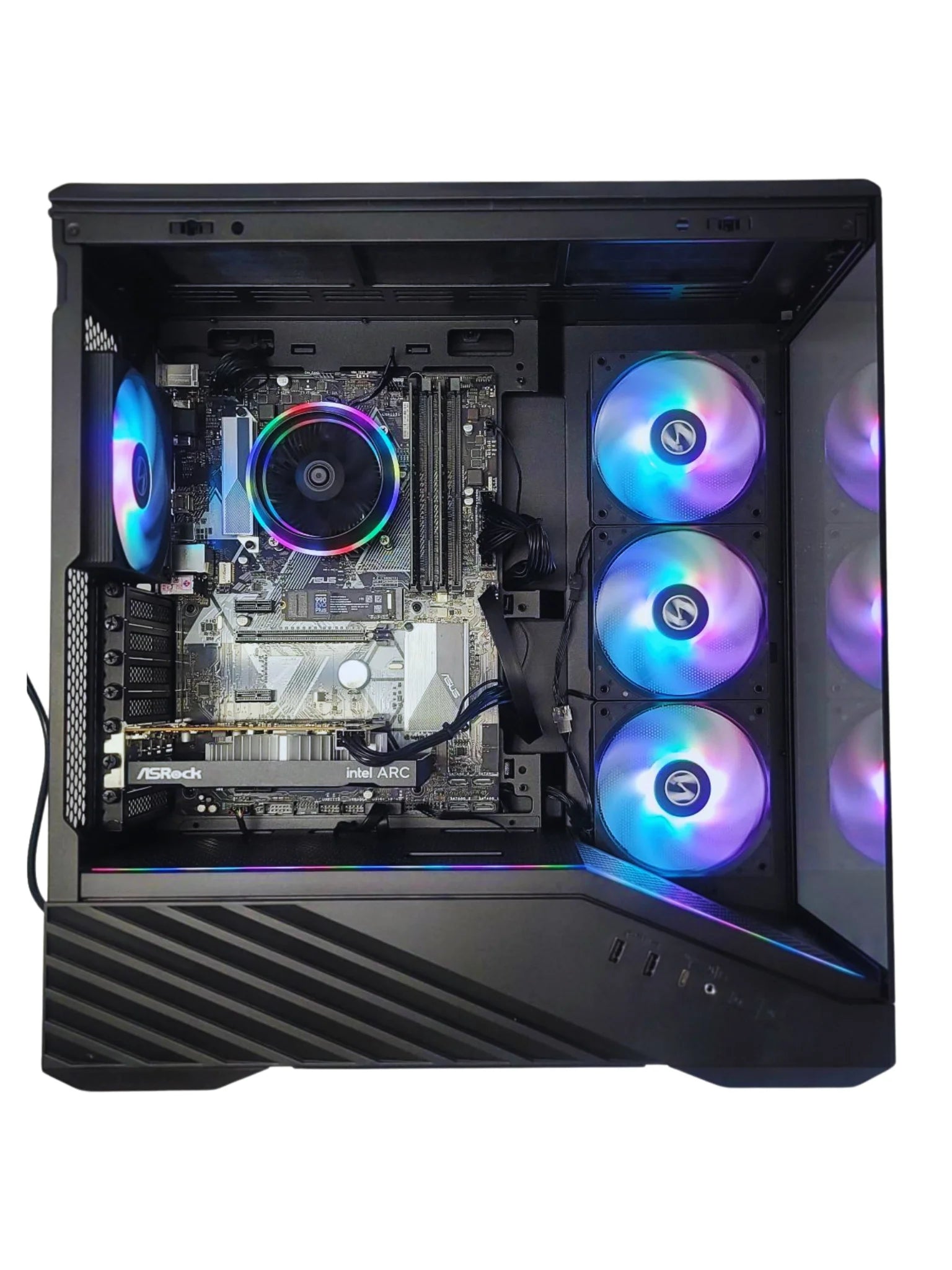 Odyssey Black Widow V2  Gaming PC, RGB LED Fans, Intel Core I7 Upto 4.7Ghz, 16GB RAM, 1TB Nvme SSD, ACR A380, Wi-Fi BT, Windows 11 Pro Keyboard & Mouse