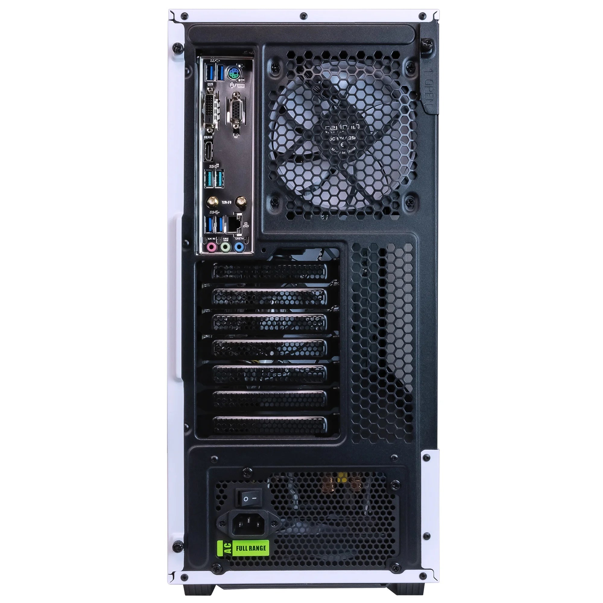 Castle Prebuilt Gaming PC - AMD Ryzen 7 5700G CPU (4.6Ghz Turbo), 32GB DDR4 RGB RAM, Radeon Vega 8 Graphics, 2TB Nvme Solid State SSD, Windows 11 Gaming Computer Desktop, Wifi + BT