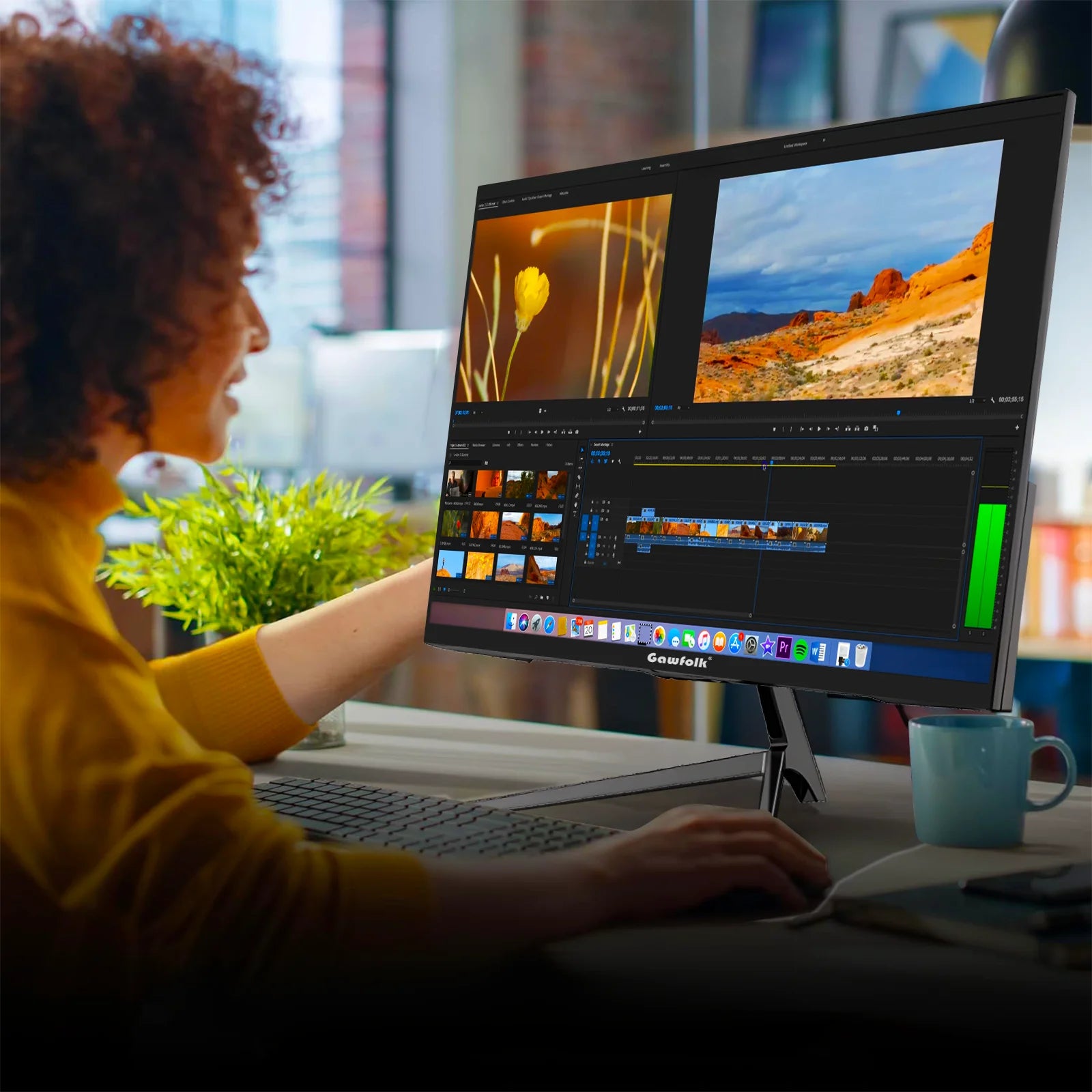 28 Inch Monitor 4K UHD IPS, Freesync, Built-In Speakers, HDMI/DP, VESA Tilt - Pc/Laptop Office