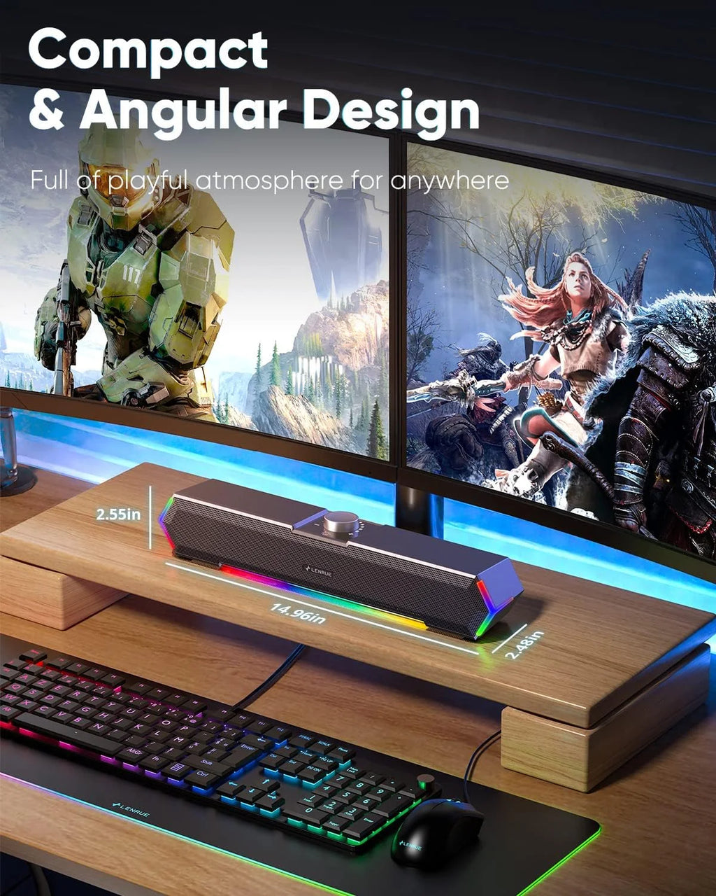 Speakers for Desktop, USB C/USB Powered