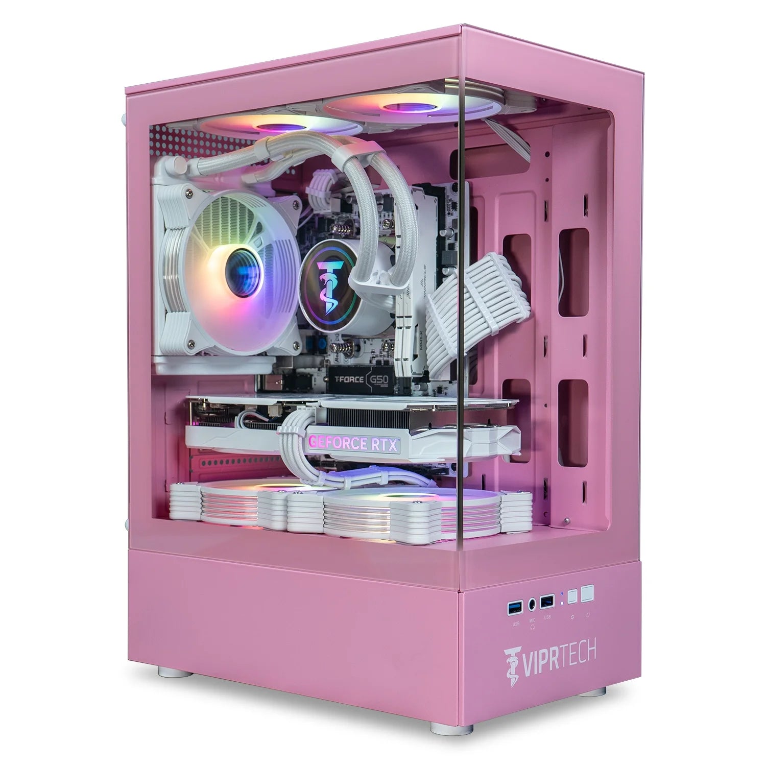 Stryker 3.0 Liquid-Cooled PC - AMD Ryzen 7 (4.1Ghz), RTX 3060 12GB, 16GB DDR4, 1T SSD, Pink