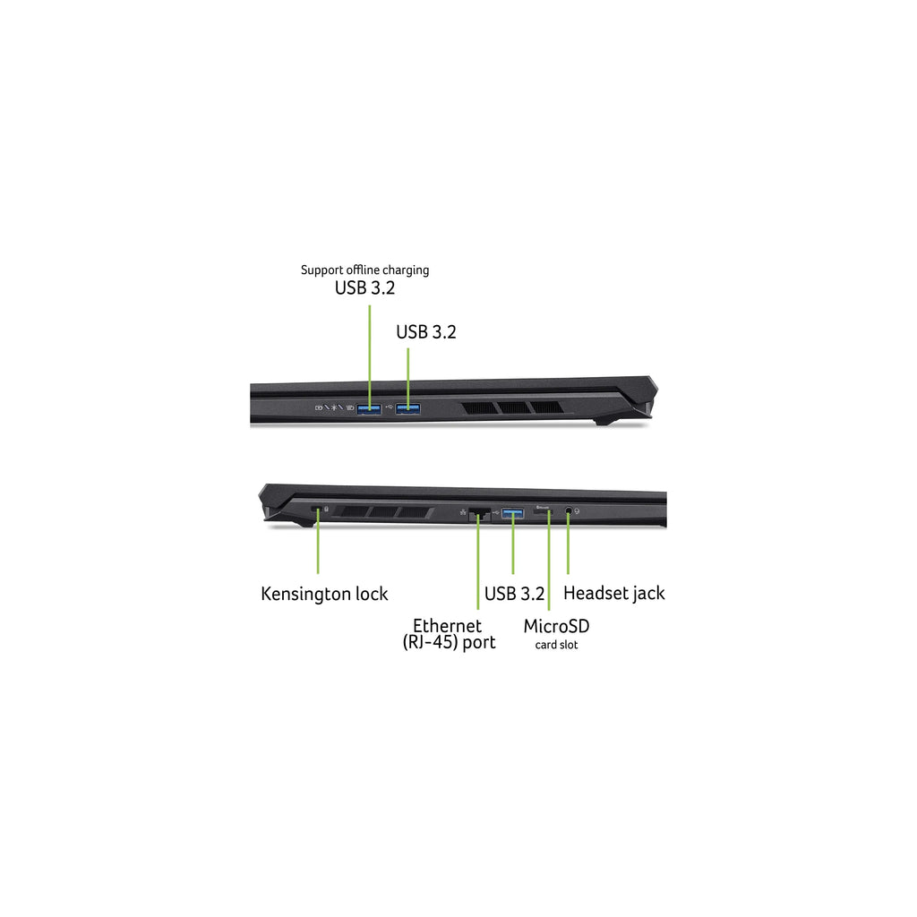 Nitro V 16 AI 16” WUXGA IPS 180Hz Gaming Laptop, AMD Ryzen AI 5 240 Processor, NVIDIA Geforce RTX 5050 with 8GB GDDR7 VRAM, 16GB RAM, 512GB Pcie Gen 4 SSD, Obsidian Black