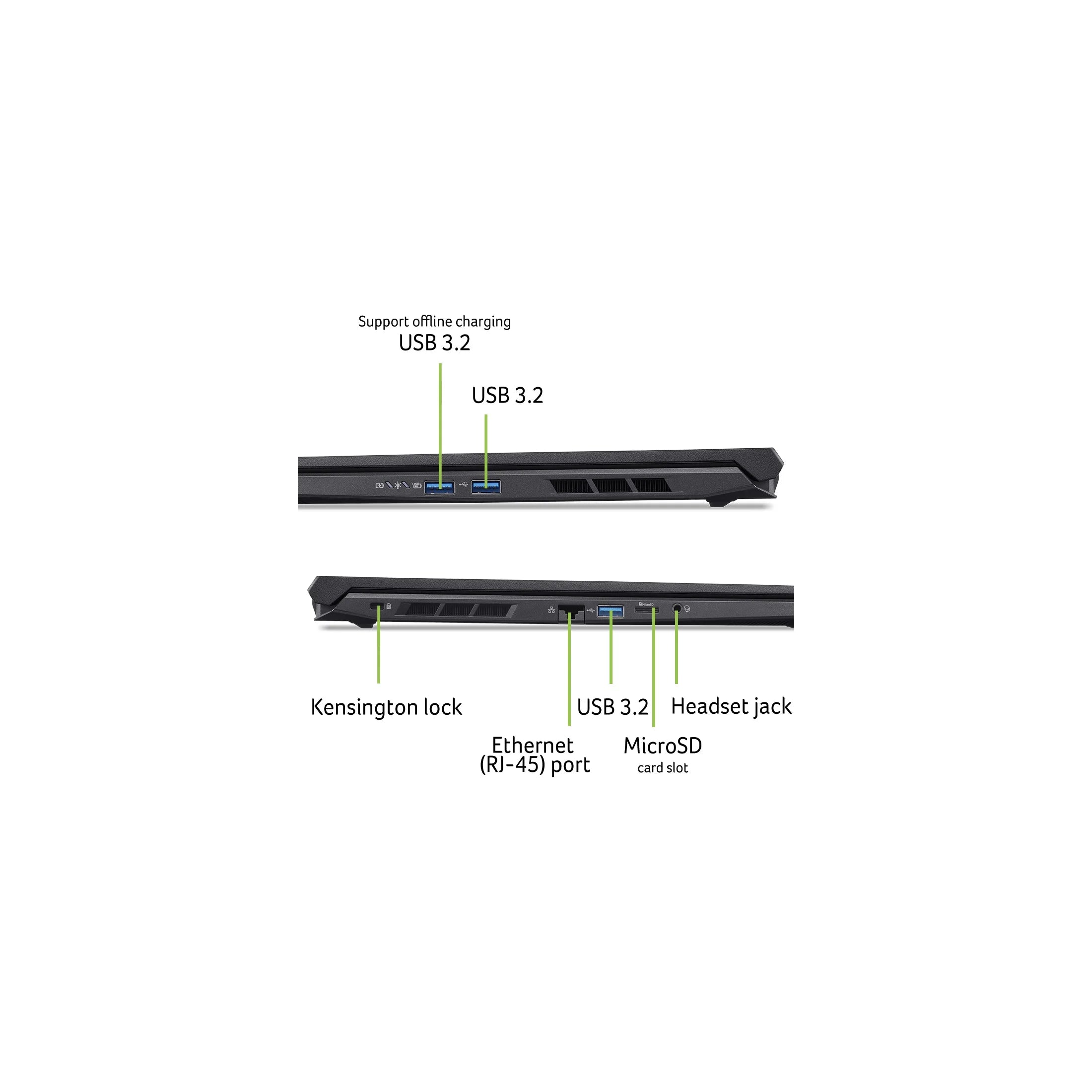 Nitro V 16 AI 16” WUXGA IPS 180Hz Gaming Laptop, AMD Ryzen AI 5 240 Processor, NVIDIA Geforce RTX 5050 with 8GB GDDR7 VRAM, 16GB RAM, 512GB Pcie Gen 4 SSD, Obsidian Black