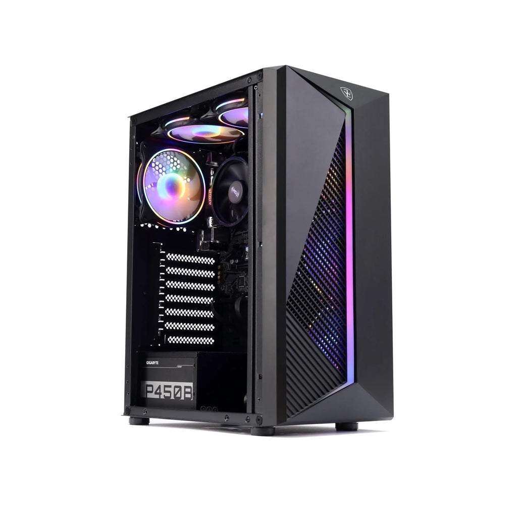 Gaming PC Desktop Computer, AMD Ryzen 5 5600GT 3.6Ghz,16Gb DDR4, NVME 1TB SSD, 6RGB Fans, Wifi,Win 11 Ready,Gamer Desktop Computer,New