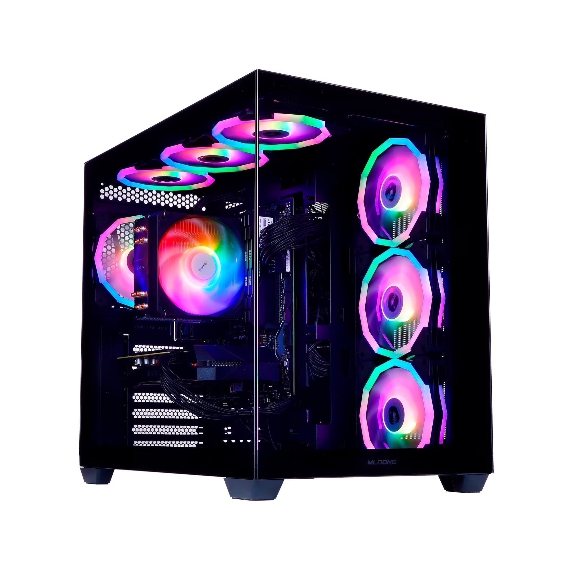 Gaming PC AMD Ryzen 5 5500 NVIDIA Geforce RTX 5060 16GB RAM 1TB SSD 650W Win11 WIFI Desktop Black