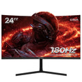 24" 165Hz/180Hz Curved Gaming Monitor,Fhd 1080P Computer Monitor,Freesync,120% Srgb,Low Motion Blur-Black