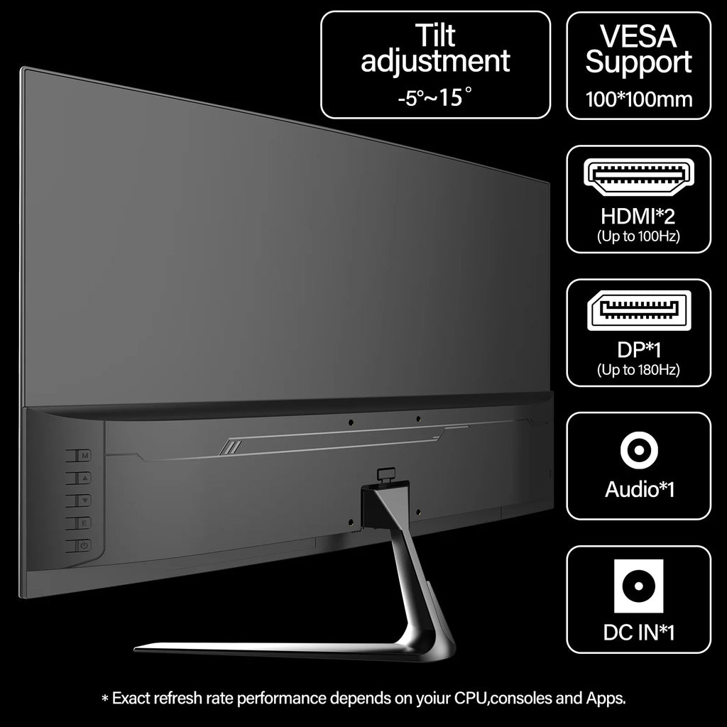 24.5 Inch Gaming Monitor 200Hz/165Hz FHD(1080P) Computer Monitors Black