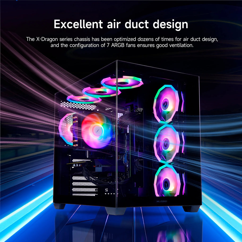 Gaming PC AMD Ryzen 5 5500 NVIDIA Geforce RTX 5060 16GB RAM 1TB SSD 650W Win11 WIFI Desktop Black