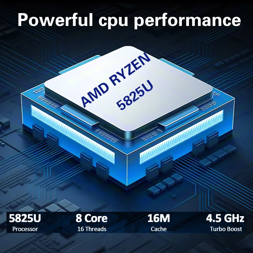 Laptop 15.6 FHD Gaming Laptop, AMD Ryzen 7 5825U, 16GB RAM, 768GB SSD, Windows 11, Graphite, Wifi 5, Backlit Kb,Gray