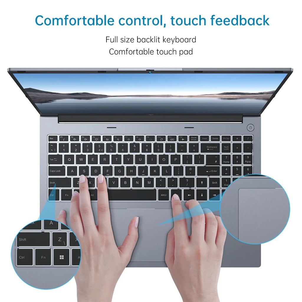 Laptop 17.3 FHD Gaming Laptop,Amd Ryzen 3 4300U, 16GB RAM, 512GB SSD, Windows 11 Pro, Graphite, Wifi 6, Backlit KB, Gray