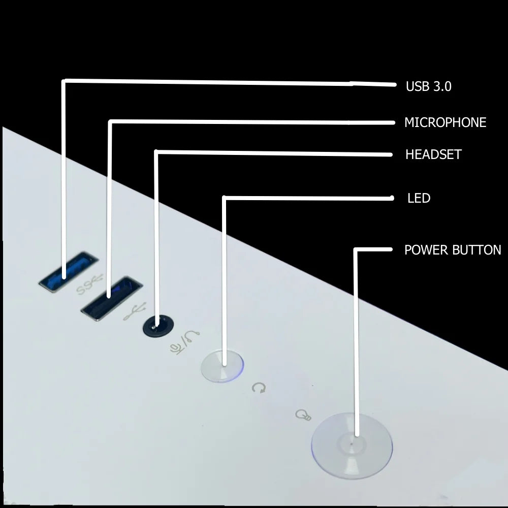 Gaming Desktop PC, Amd Ryzen 5 5600GT, AMD Radeon Graphics, 16GB Ram, 512GB SSD, Windows 11 Home