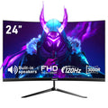 24-Inch Curved Gaming Monitor 120Hz Full HD 1080P Built-In Speakers Tilt Adjustable