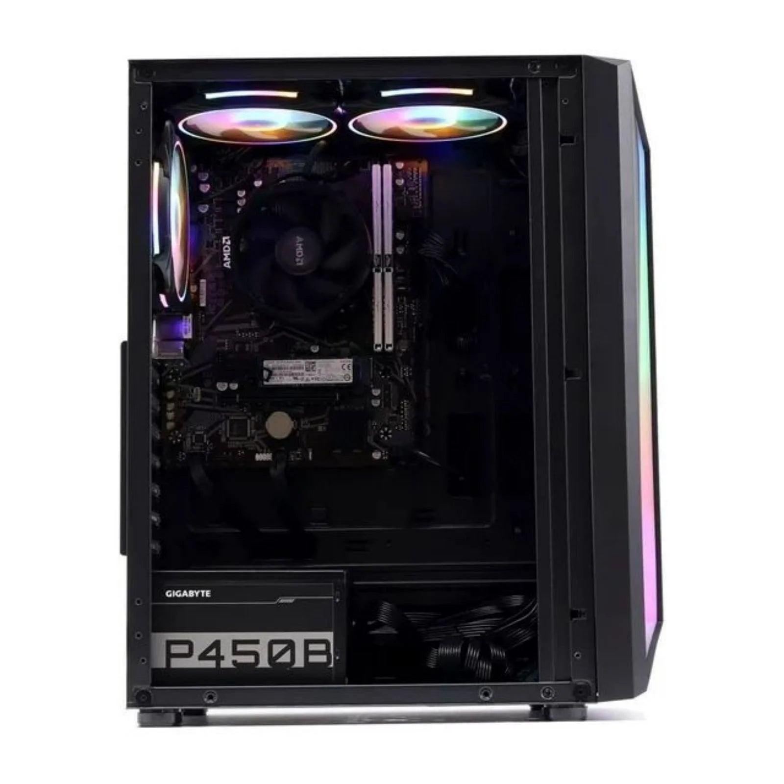Gaming PC Desktop Computer, AMD Ryzen 5 5600GT 3.6Ghz,16Gb DDR4, NVME 1TB SSD, 6RGB Fans, Wifi,Win 11 Ready,Gamer Desktop Computer,New