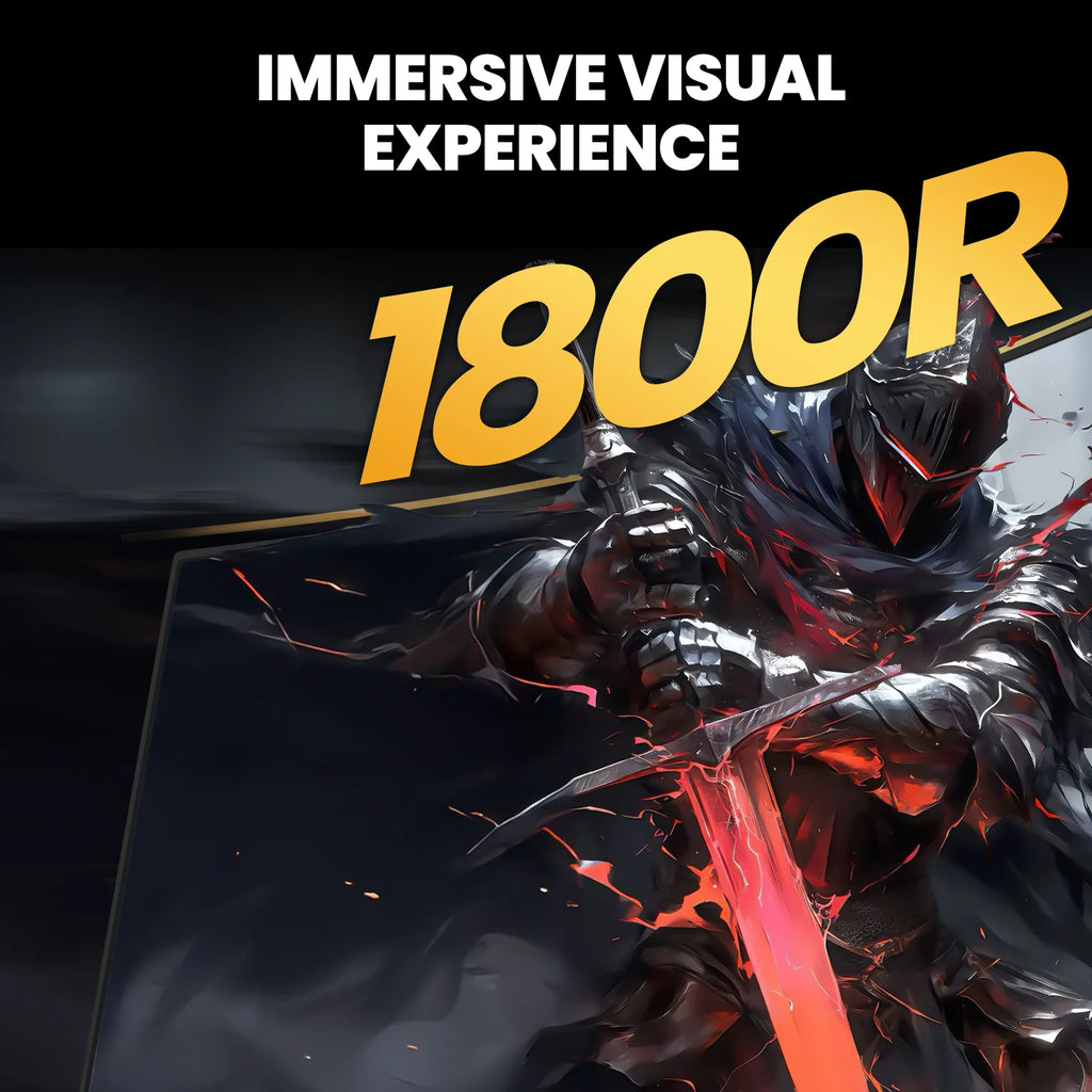 27Inch Curved 100Hz FHD Computer Monitor, 1800R 100 Srgb Freesync HDMI White