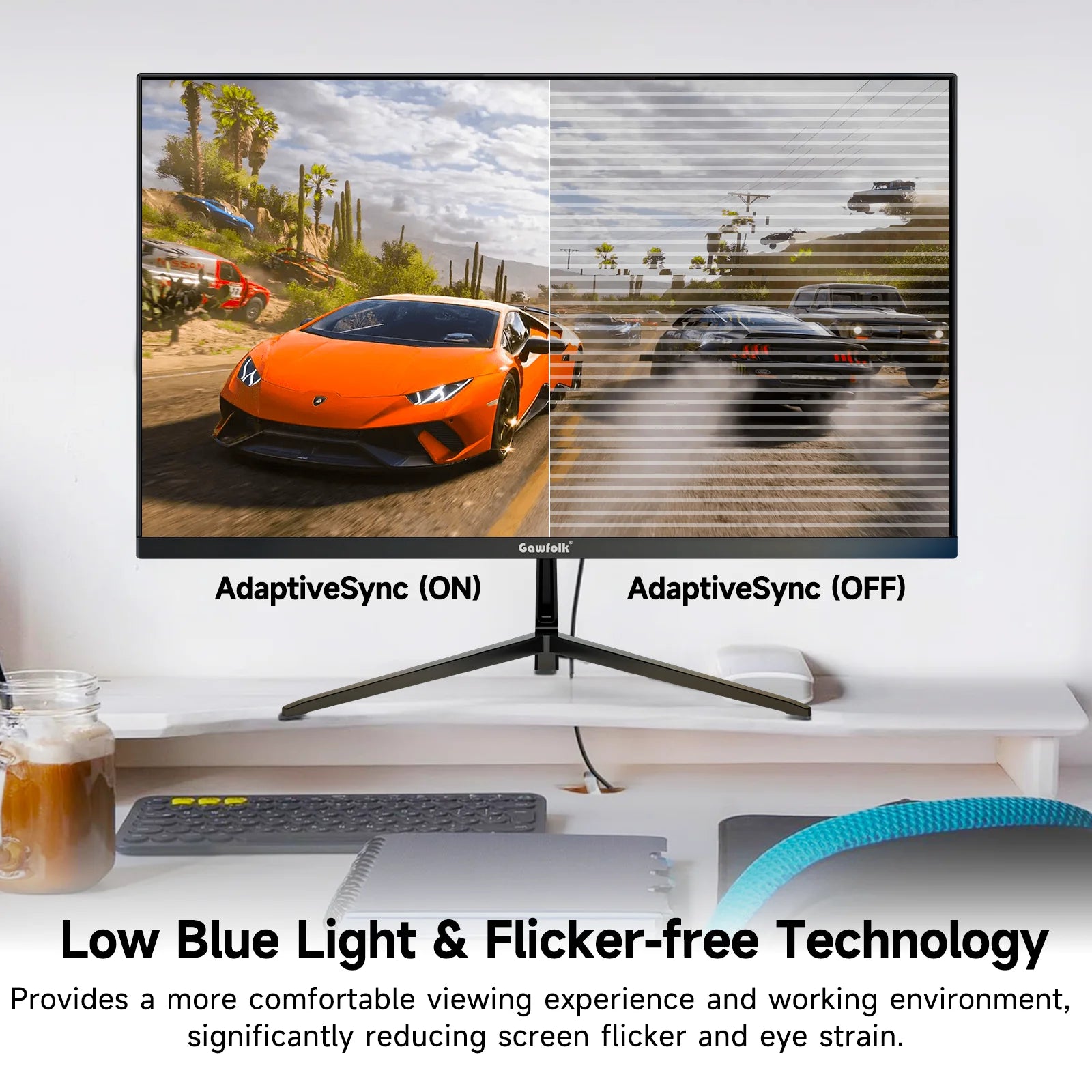 28 Inch Monitor 4K UHD IPS, Freesync, Built-In Speakers, HDMI/DP, VESA Tilt - Pc/Laptop Office