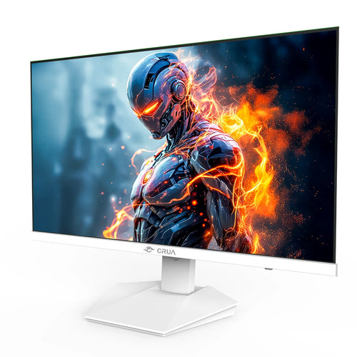 27” Gaming Monitor, UHD (3840X2160) Dual Mode (4K 160Hz or FHD 320Hz), 120% Srgb, Support Freesync, Built-In Speakers, RGB Lighting, HDMI & DP, Height Adjustable, Wall Mount Install-White