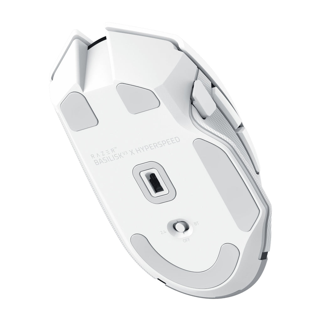 Basilisk V3 X Hyperspeed RBG Optical Bluetooth Gaming Mice, White