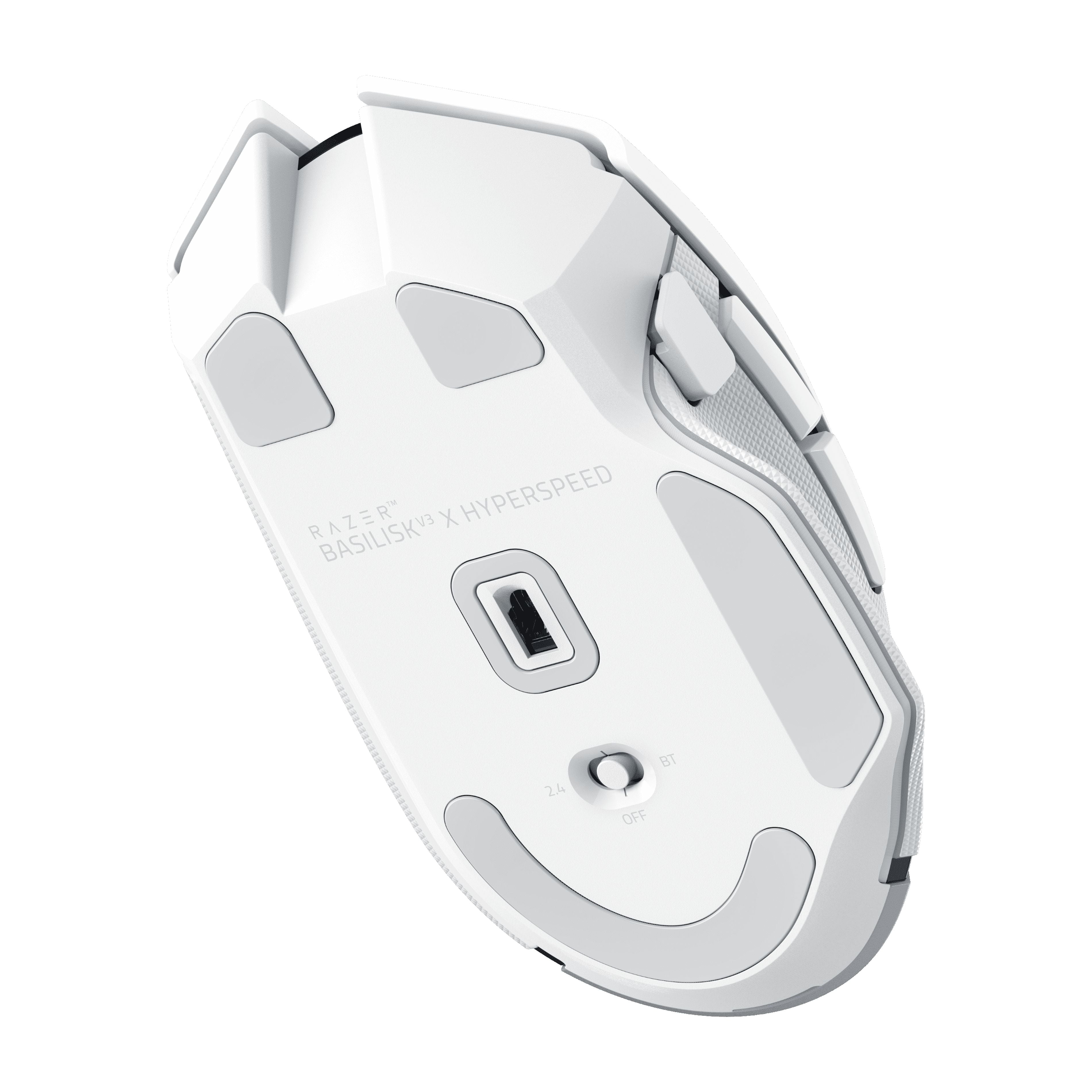 Basilisk V3 X Hyperspeed RBG Optical Bluetooth Gaming Mice, White