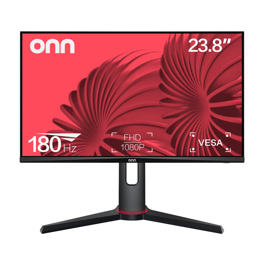 24" FHD (1920 X 1080P) 180Hz 1Ms Freesync Gaming Monitor with HDMI and DP Cables, Black
