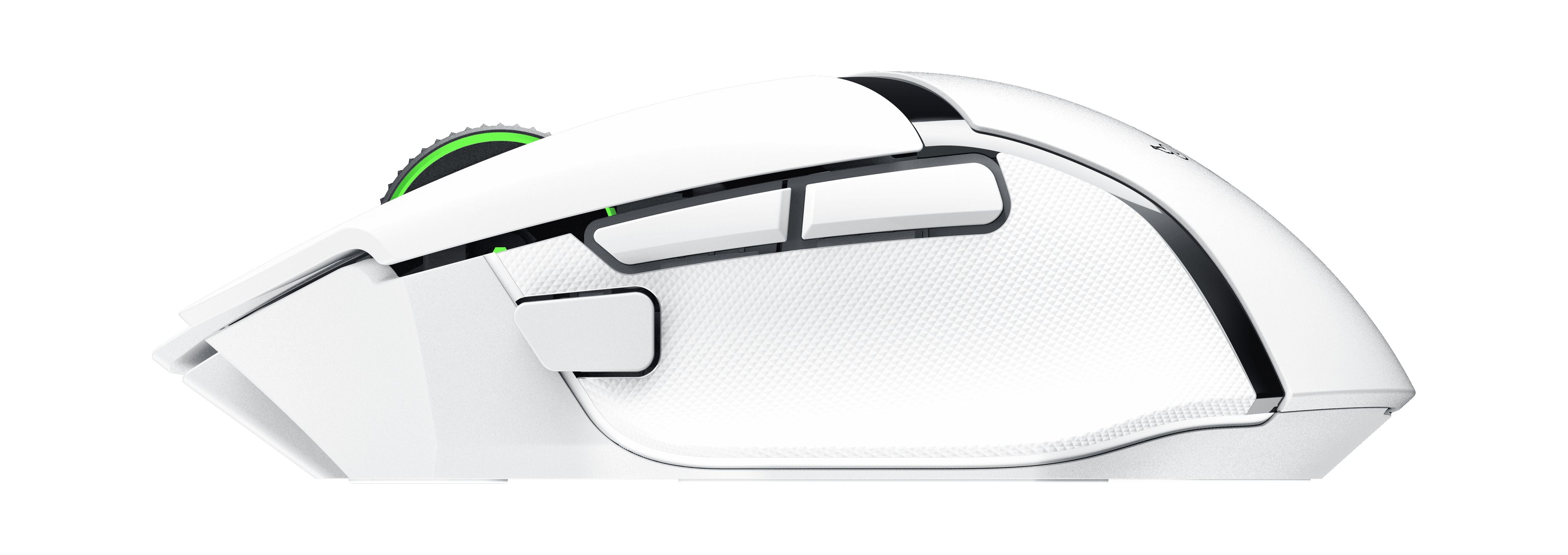 Basilisk V3 X Hyperspeed RBG Optical Bluetooth Gaming Mice, White