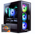 Titan Pro - Prebuilt Gaming PC Desktop Computer - RTX 5060 - Ryzen 5 - 4.2Ghz - 16GB RAM - 1TB M.2 SSD Wifi/Bt, Win 11 - Gaming Computer Tower - Pre Built PC Gaming - 1 Year Warranty