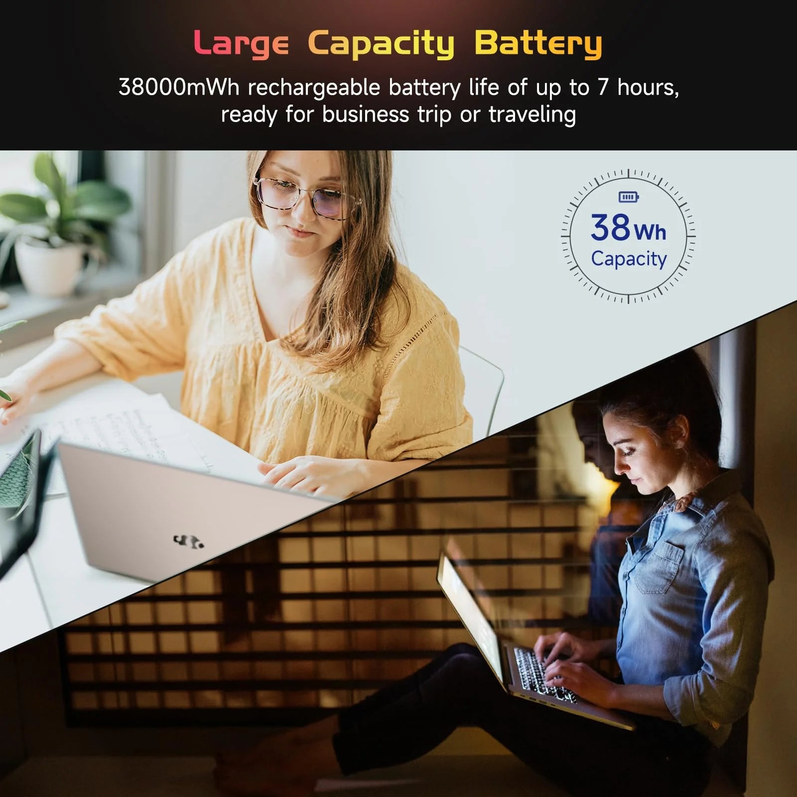 2025 Newest , 15.6-Inch FHD Display  with Intel Quad Core-12Th N100(Up to 3.4Ghz), 16GB RAM 1TB ROM Business  Computer, Fingerprint, Type C, Windows 11 Home, Pink