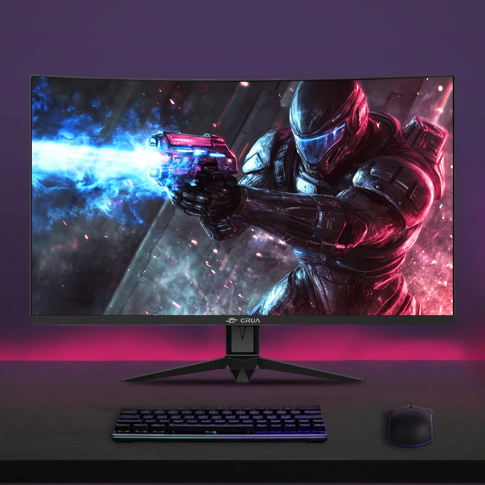 32" 240Hz Curved Gaming Monitor, FHD 1920×1080P, 1800R Ultra-Wide Screen, 120% Srgb, Freesync, Low Blue Light, HDMI 2.0 & DP 1.4, Wall Mountable-Black