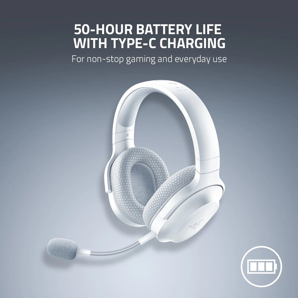 Barracuda X Wireless Gaming Headset for PC, PS5, PS4, NS, Mobile, 2.4Ghz, Bluetooth, 250G, White