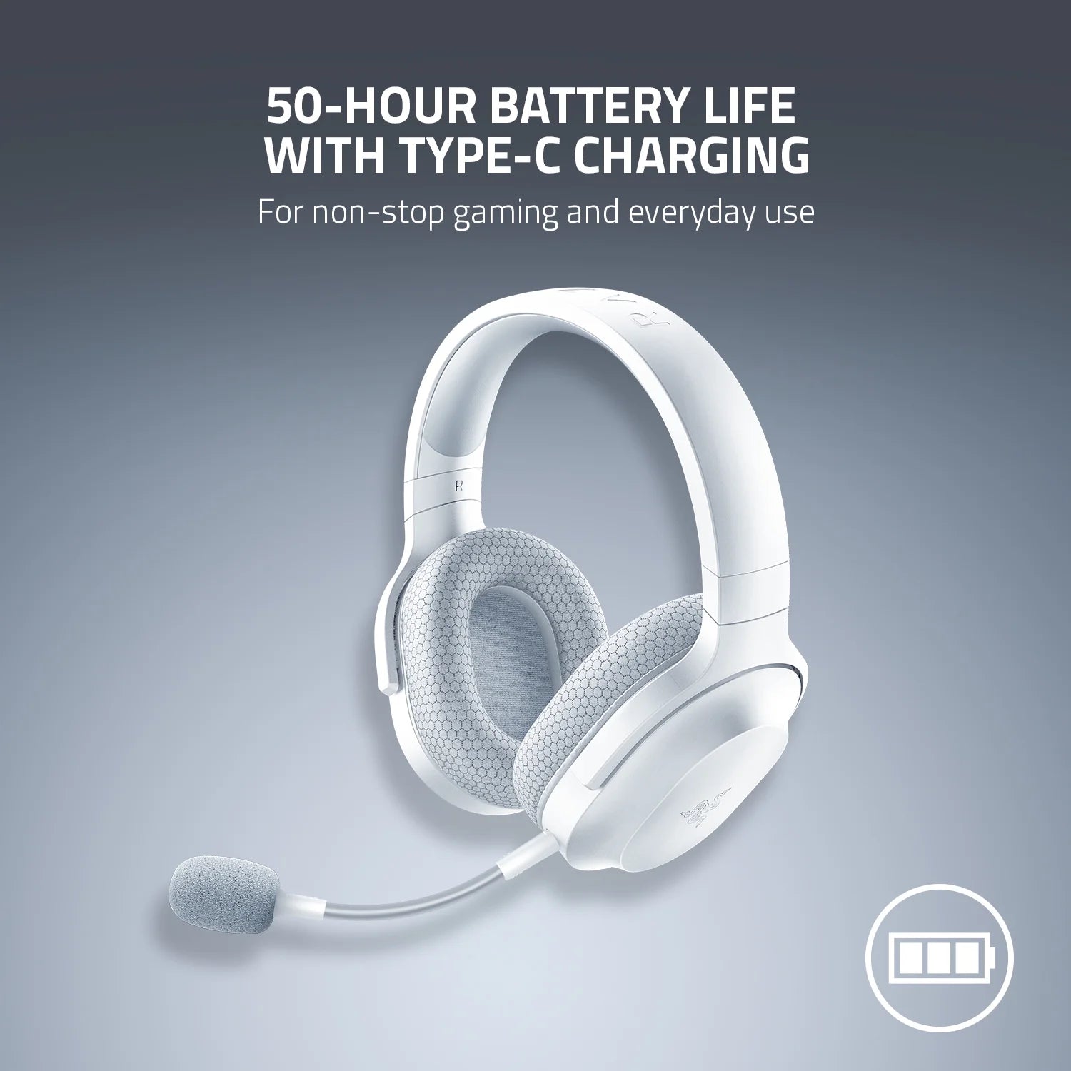 Barracuda X Wireless Gaming Headset for PC, PS5, PS4, NS, Mobile, 2.4Ghz, Bluetooth, 250G, White