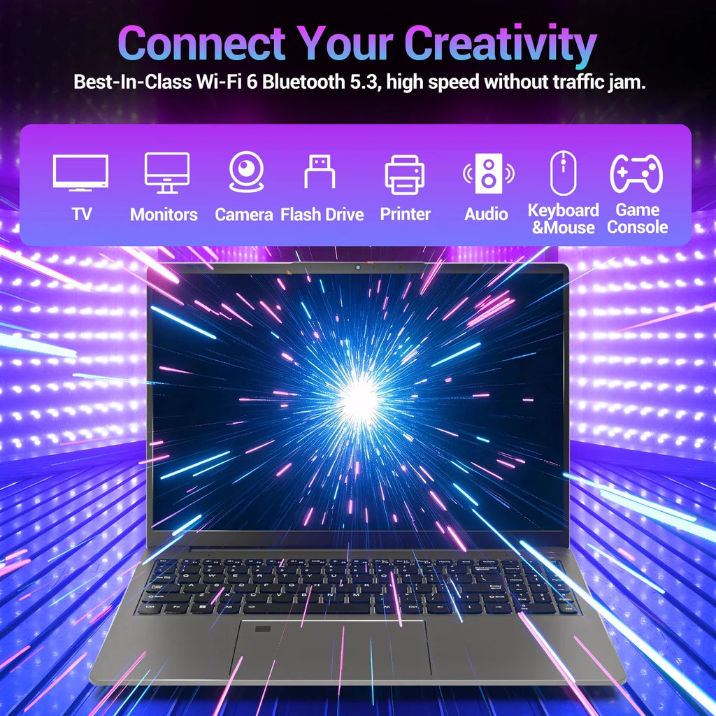 Gaming Laptop 16 Inch 2.5K, AMD Ryzen 7-6800H, 16GB DDR5 RAM, 512GB SSD, AMD Radeon Graphics, Wifi 6, Backlit KB, Fingerprint, Win 11 Pro with Microsoft Office