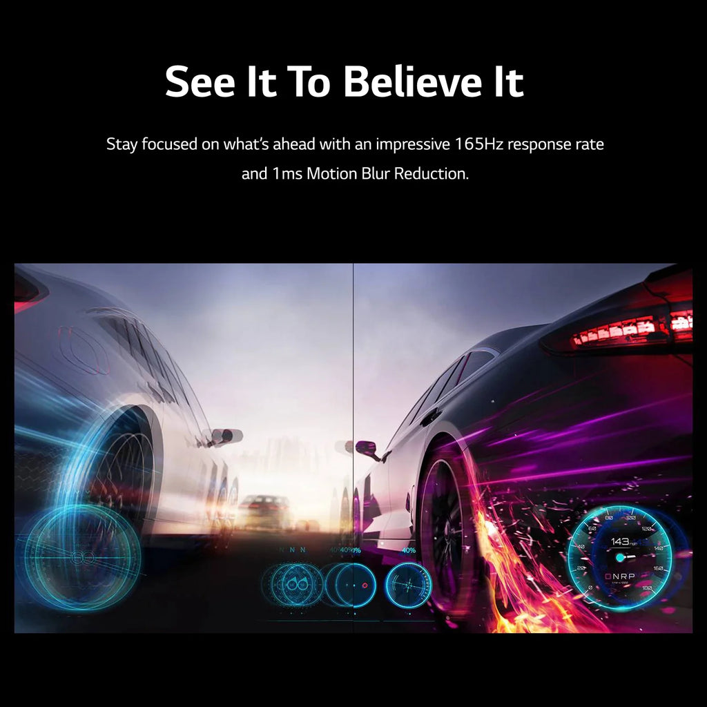 27” Ultragear FHD 1Ms 165Hz Gaming Monitor with AMD Freesync™ Premium & Black Stabilizer (1920 X 1080) - 27GQ40W-B