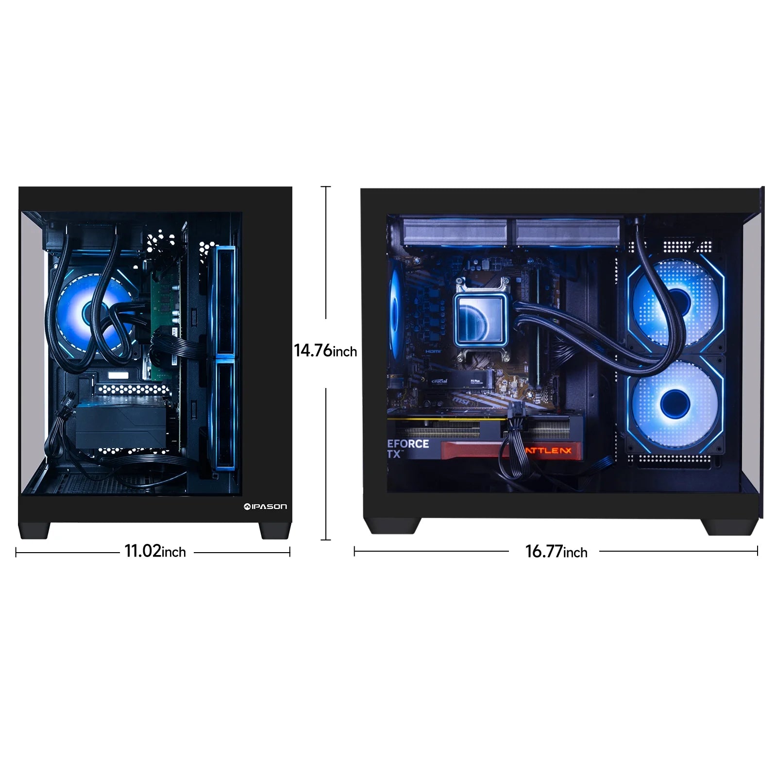 Speedra Gaming Desktop PC, AMD Ryzen 7 5700X, Nvidia RTX 5060, 16GB RAM, 1TB SSD, Wifi, Windows 11 Home,Prebuilt Pc Computer,New