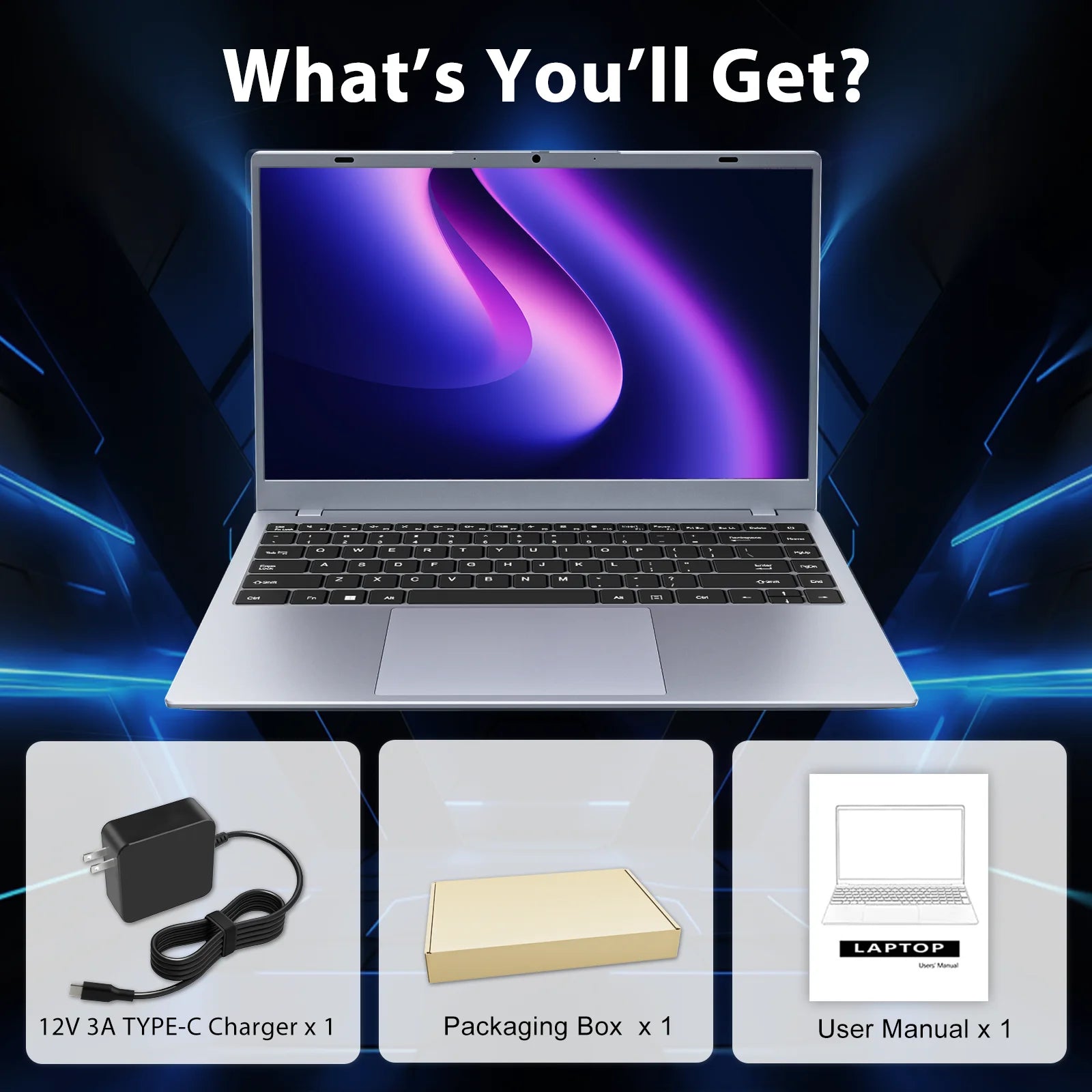 15.6" Laptop, Dual 16GB DDR4 512GB SSD, Intel Core I5 1240P, 12 Core up 4.4Ghz, Office 2024 Fingerprint Backlit KB Wifi 6 BT5.2, Laptop Computer for Business, Student, Light Gaming