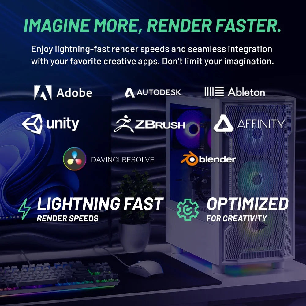 Skytech Archangel Gaming PC Desktop AMD Ryzen 7 5700 NVIDIA Geforce RTX 5050 1TB Nvme SSD 16GB DDR4 SDRAM Windows 11