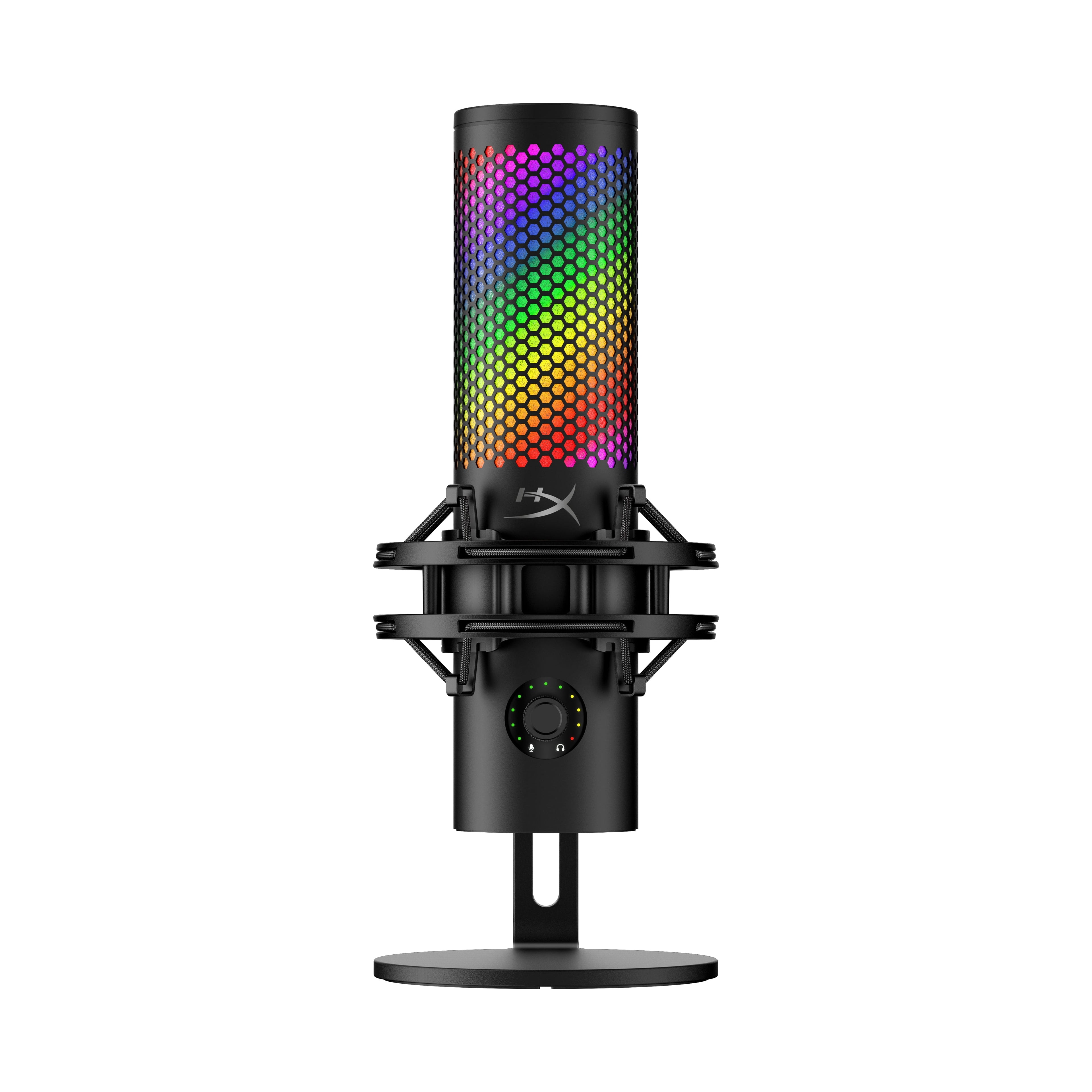 Quadcast 2 S – USB Microphone, with RGB Lighting, Streaming and Podcasting, with On-Board Controls, LED Lighting, Removable Shock Mount, PC, Mac, USB-C - Black