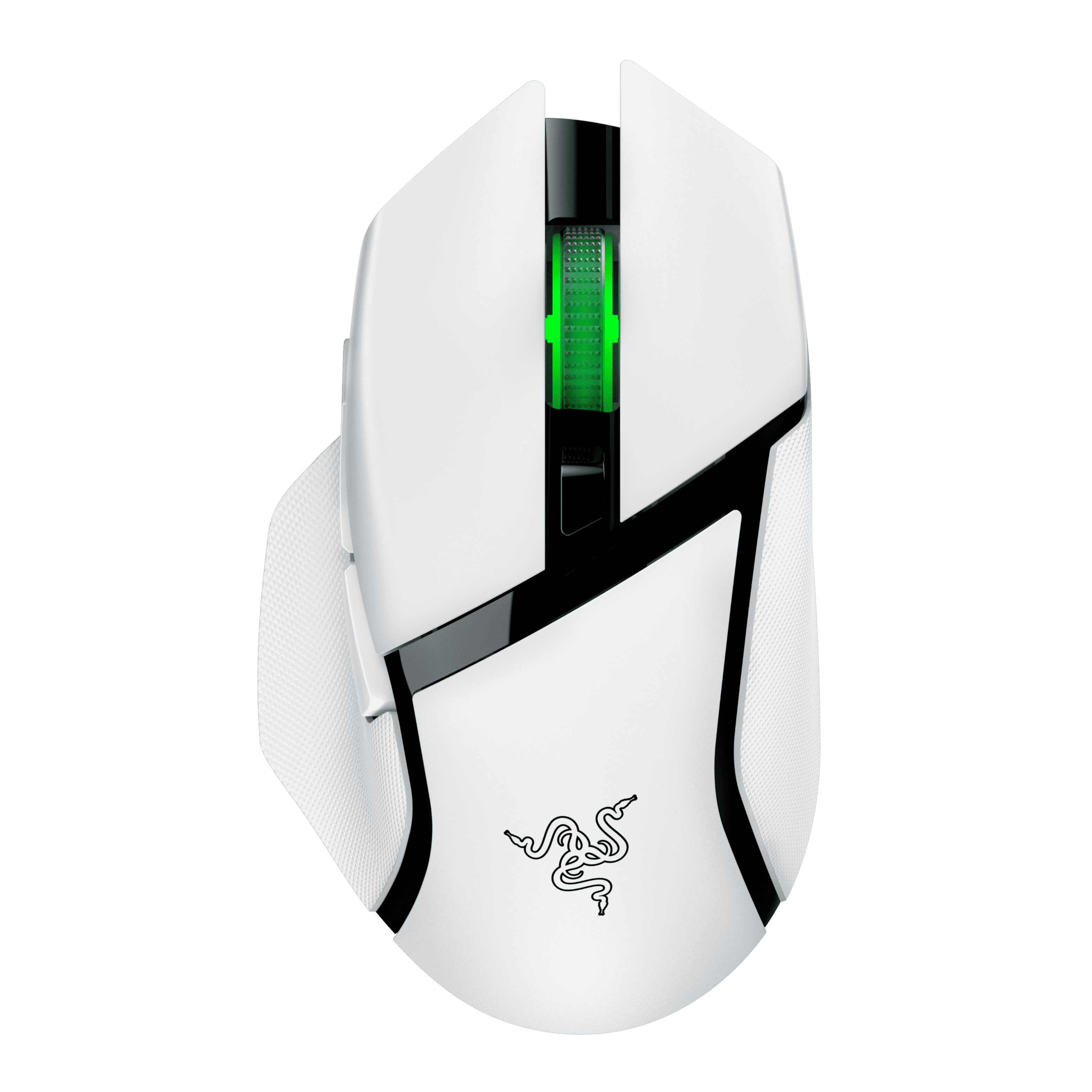 Basilisk V3 X Hyperspeed RBG Optical Bluetooth Gaming Mice, White