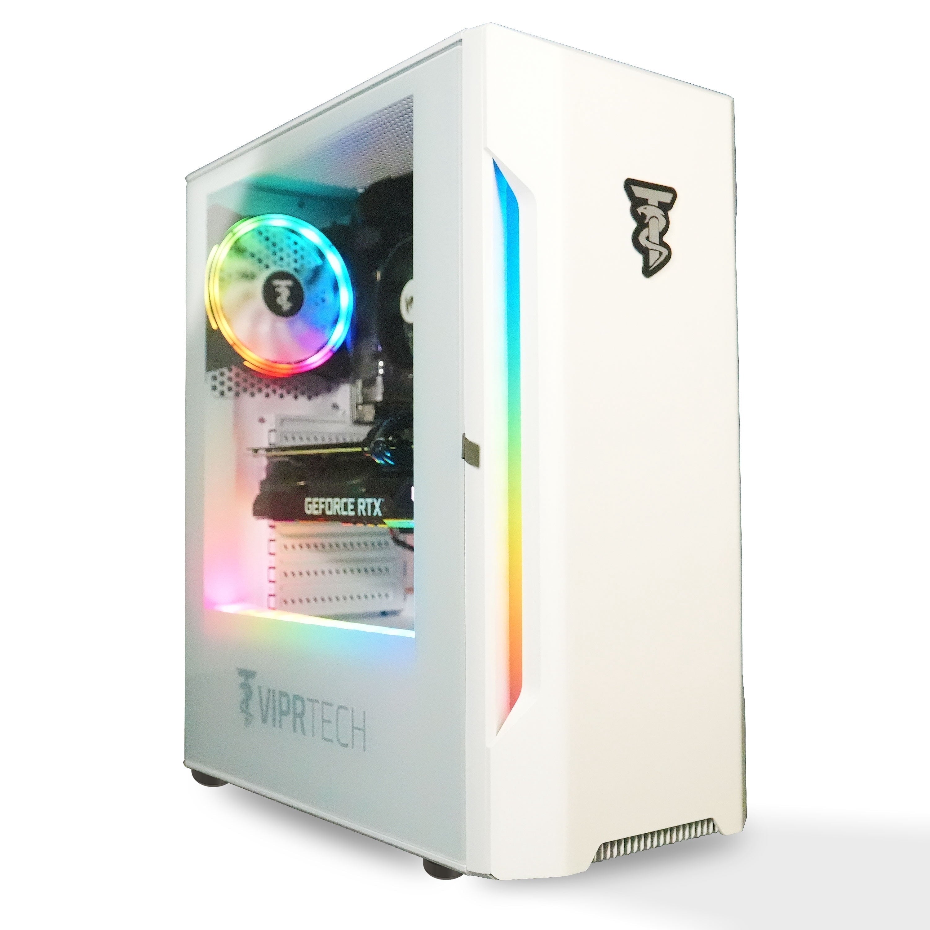 Rebel 3.0 Gaming PC - AMD Ryzen 7 (4.1Ghz), RTX 3060 12GB, 16GB DDR4, 512GB SSD, White