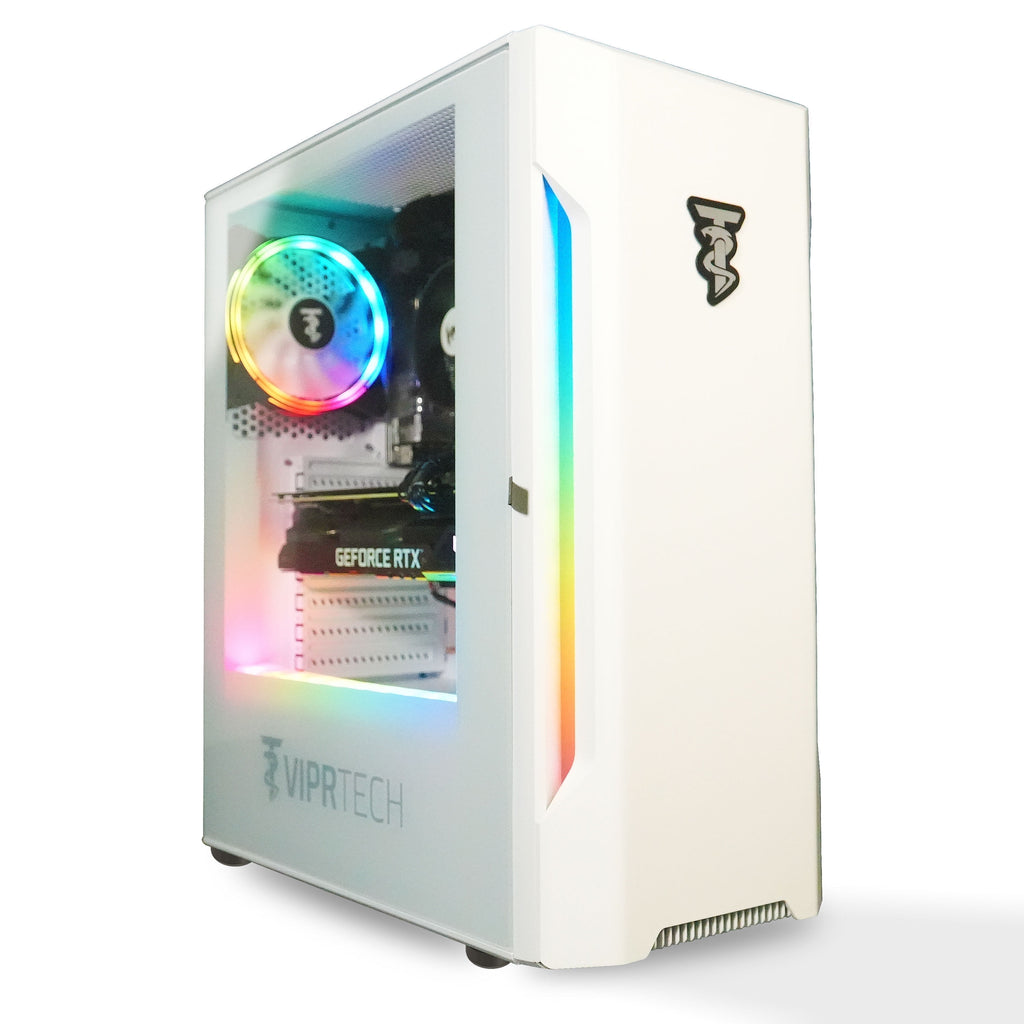Rebel 4.0 Gaming PC - AMD Ryzen 7 (4.1Ghz), RTX 4060 8GB, 16GB DDR4, 1TB SSD, Desktop White