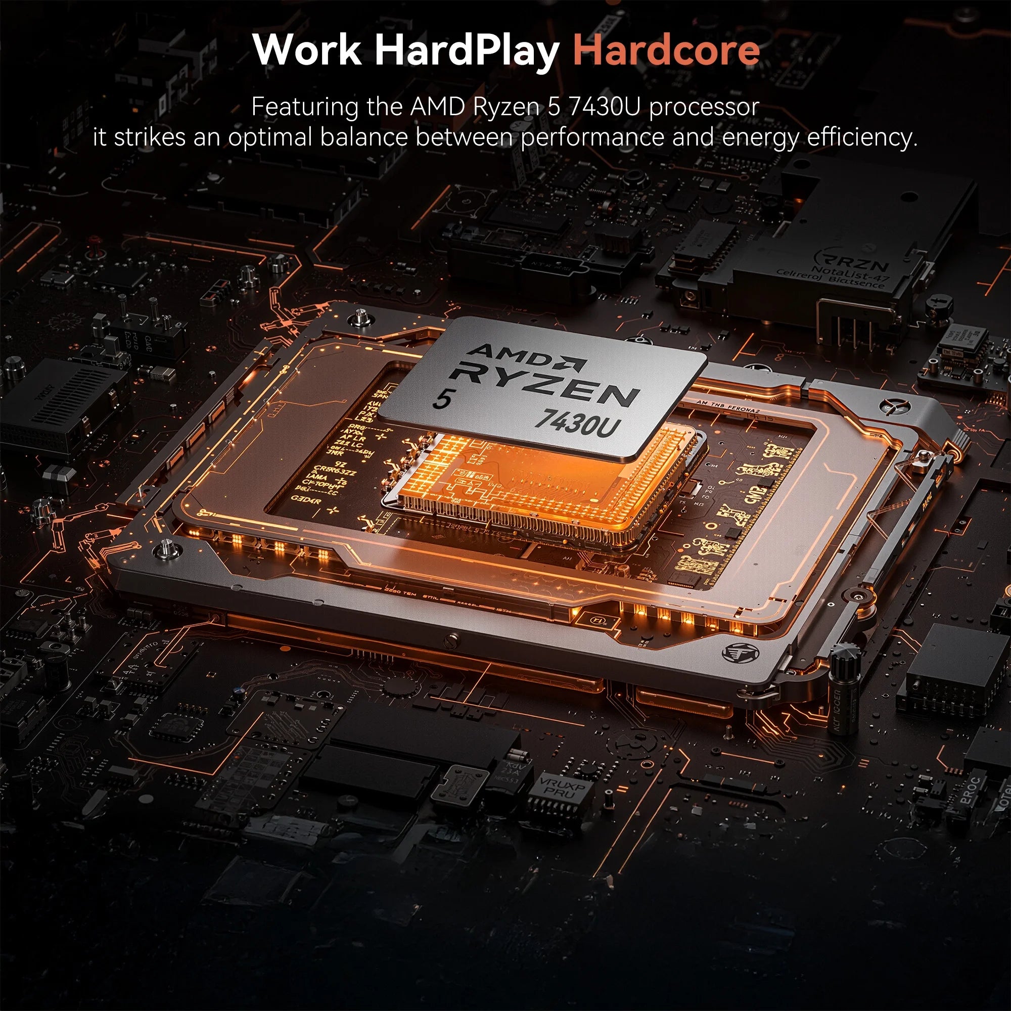 15.6 in FHD Laptop AMD Ryzen 5 7430U 16GB DDR4 512GB SSD with Windows 11 Pro