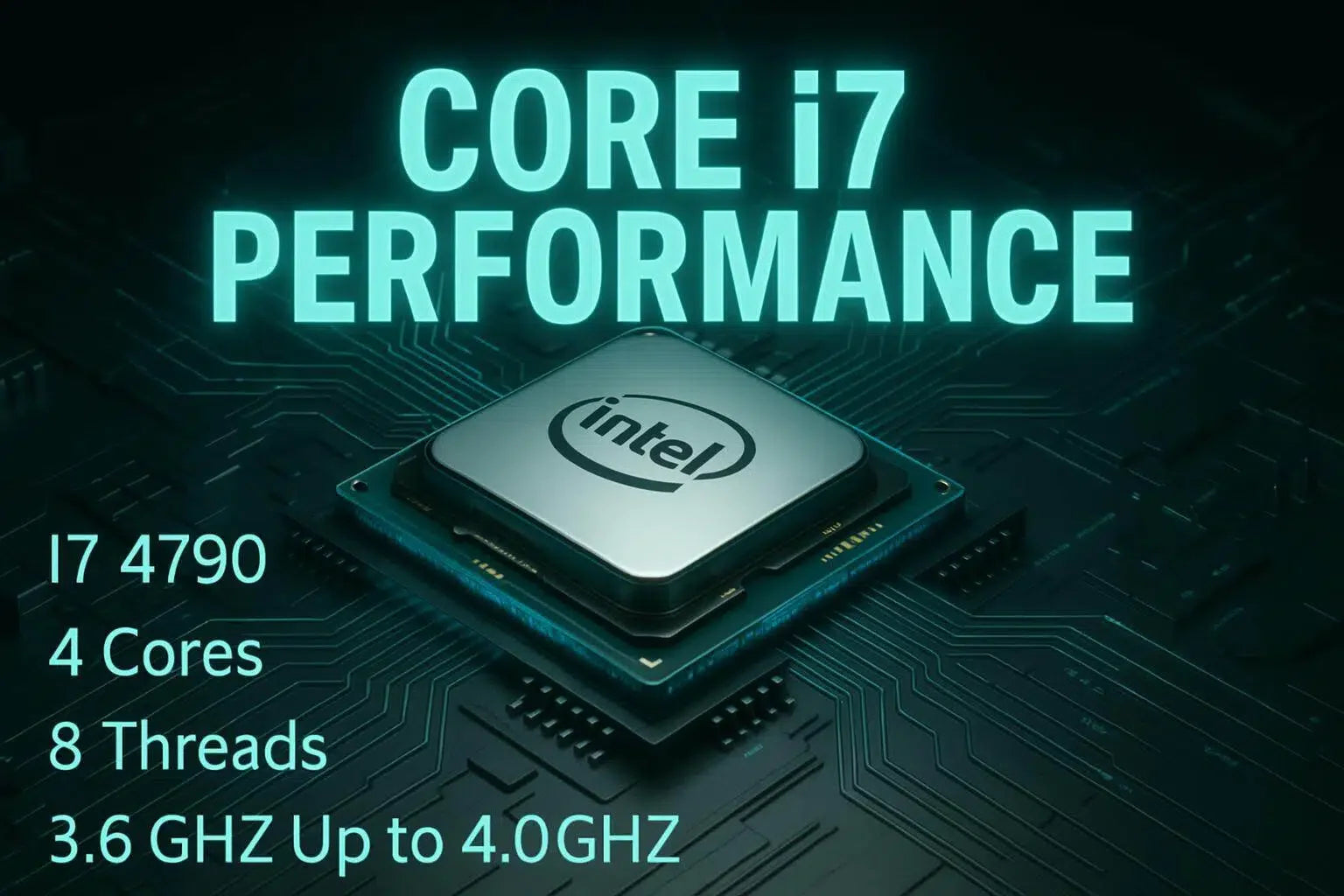 Gaming PC Desktop Computer, I7 4790, Radeon RX 580 8G, 16G DDR3, 512GB M.2 SSD, 550W 80PLUS Bronze PSU, Wifi 5, RGB Fan X5, Windows 11 Home