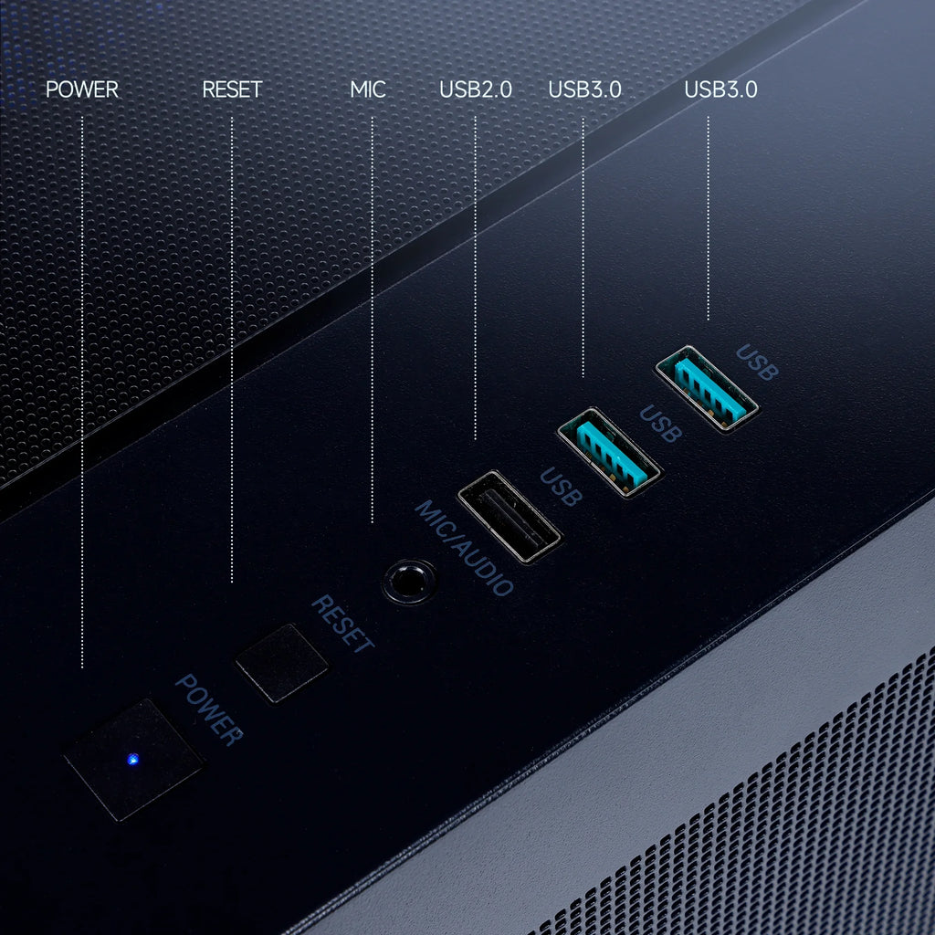 Gaming PC AMD Ryzen 5 5500 NVIDIA Geforce RTX 5060 16GB RAM 1TB SSD 650W Win11 WIFI Desktop Black